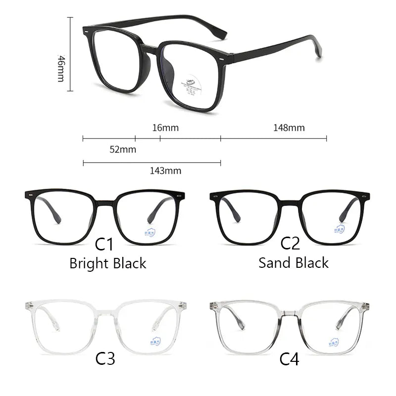 Lunette photochromique unisexe carrée