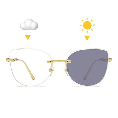 Lunette photochromique sans cadre
