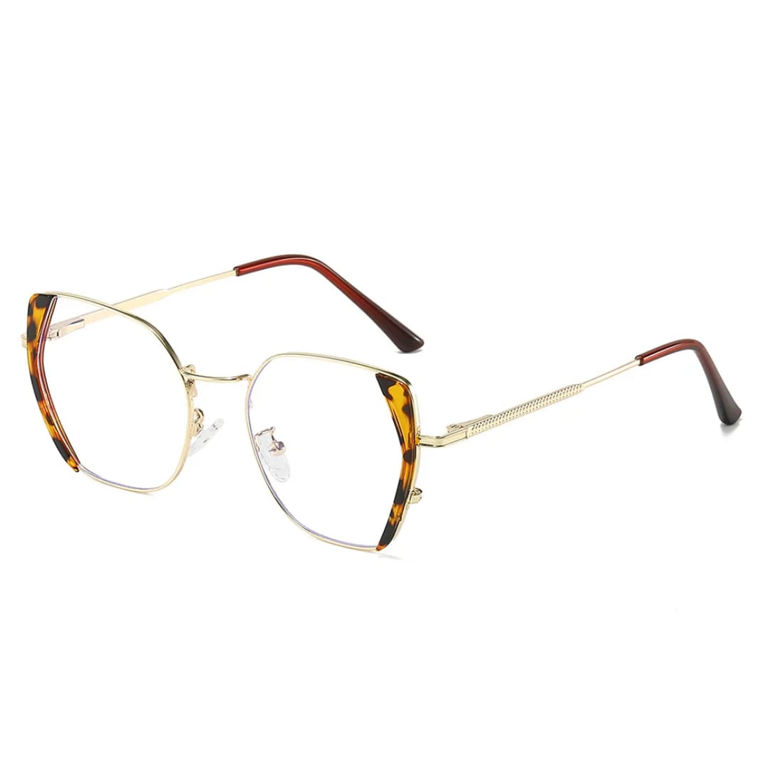 Luxe Geometric Cat-Eye Blue Light & Transition Glasses