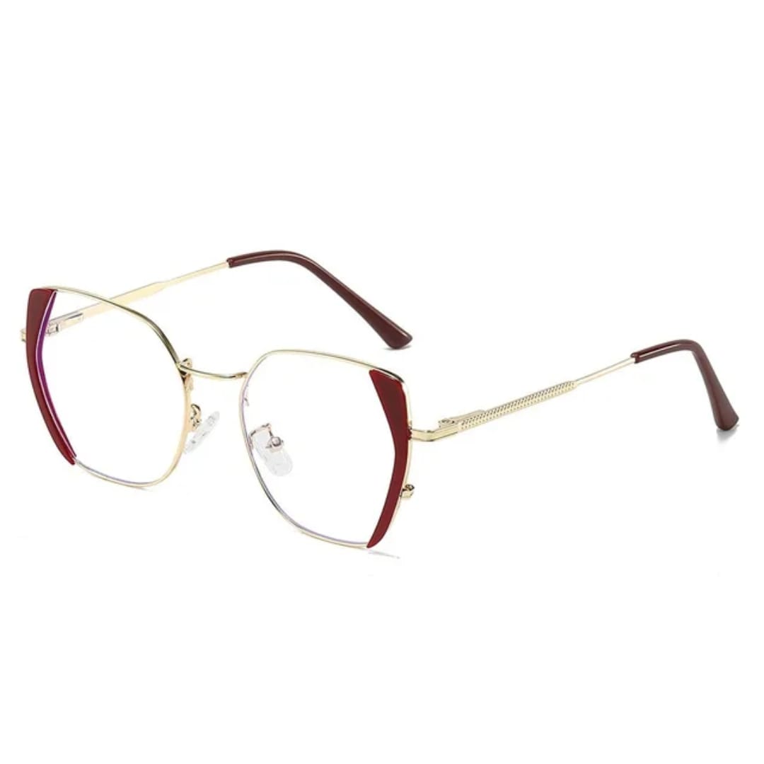 Luxe Geometric Cat-Eye Blue Light & Transition Glasses