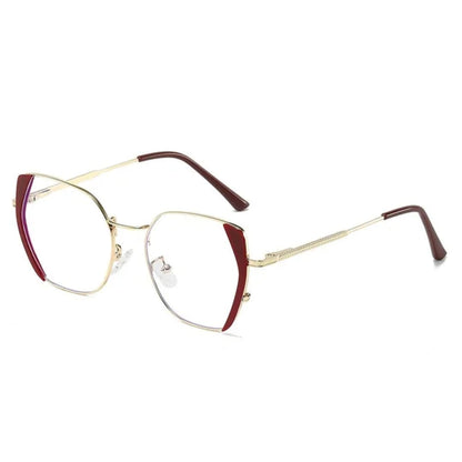 Luxe Geometric Cat-Eye Blue Light & Transition Glasses