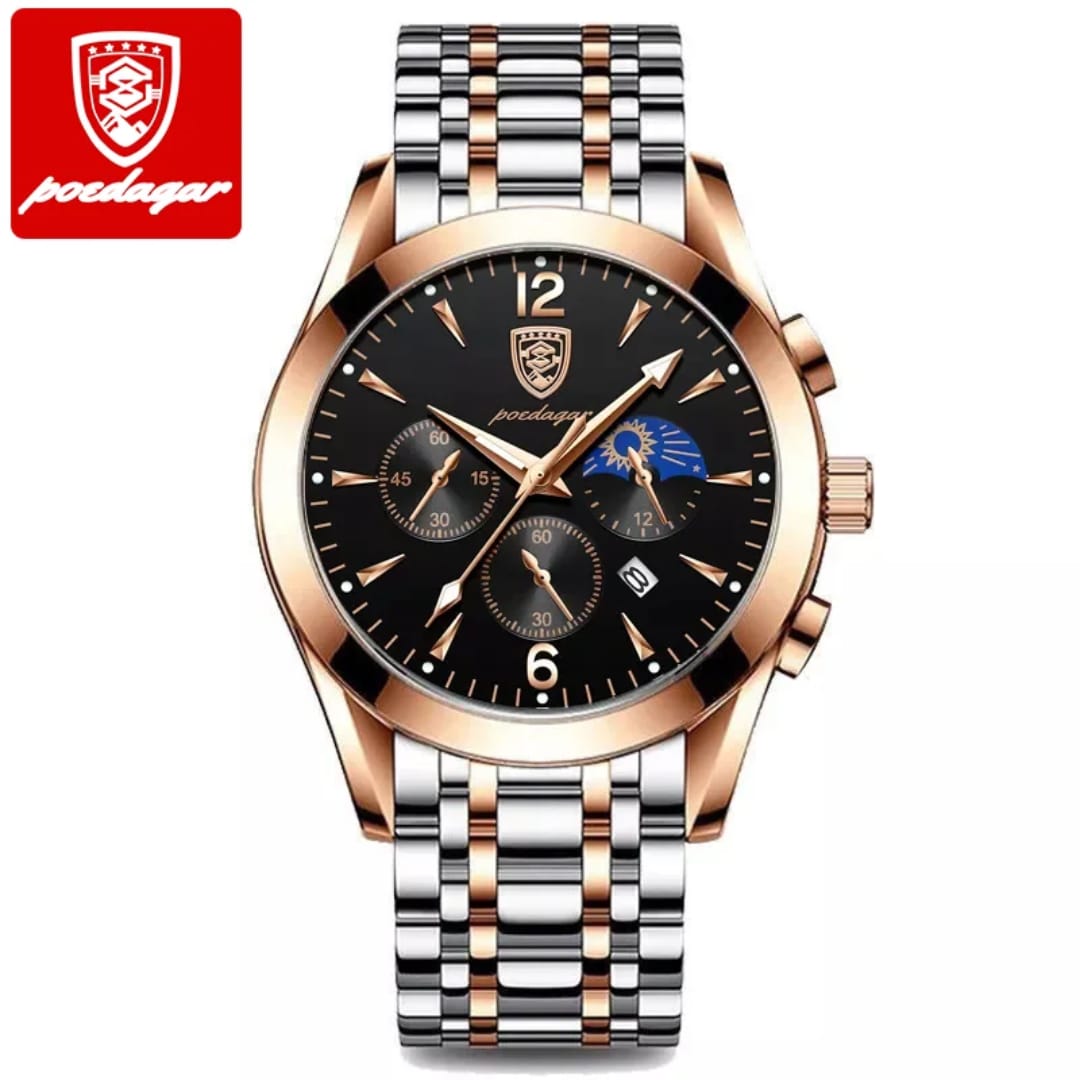 Poedagar Executive Chronograph Men's Luxury Watch